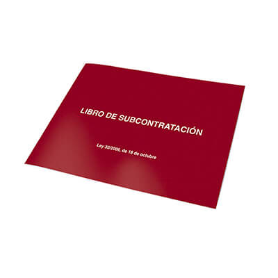 Llibre de subcontractació Castellà