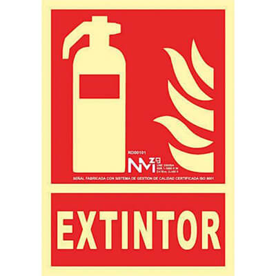 Senyal PVC A4 "Extintor"