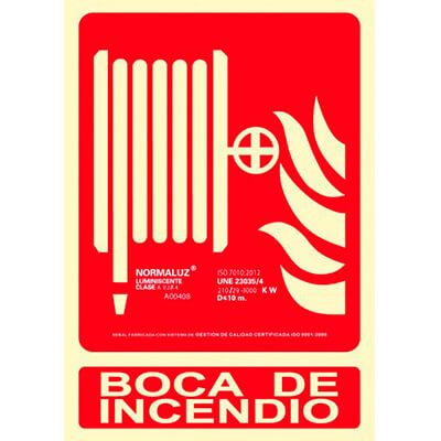 Senyal PVC A4 "Boca de Incendio"
