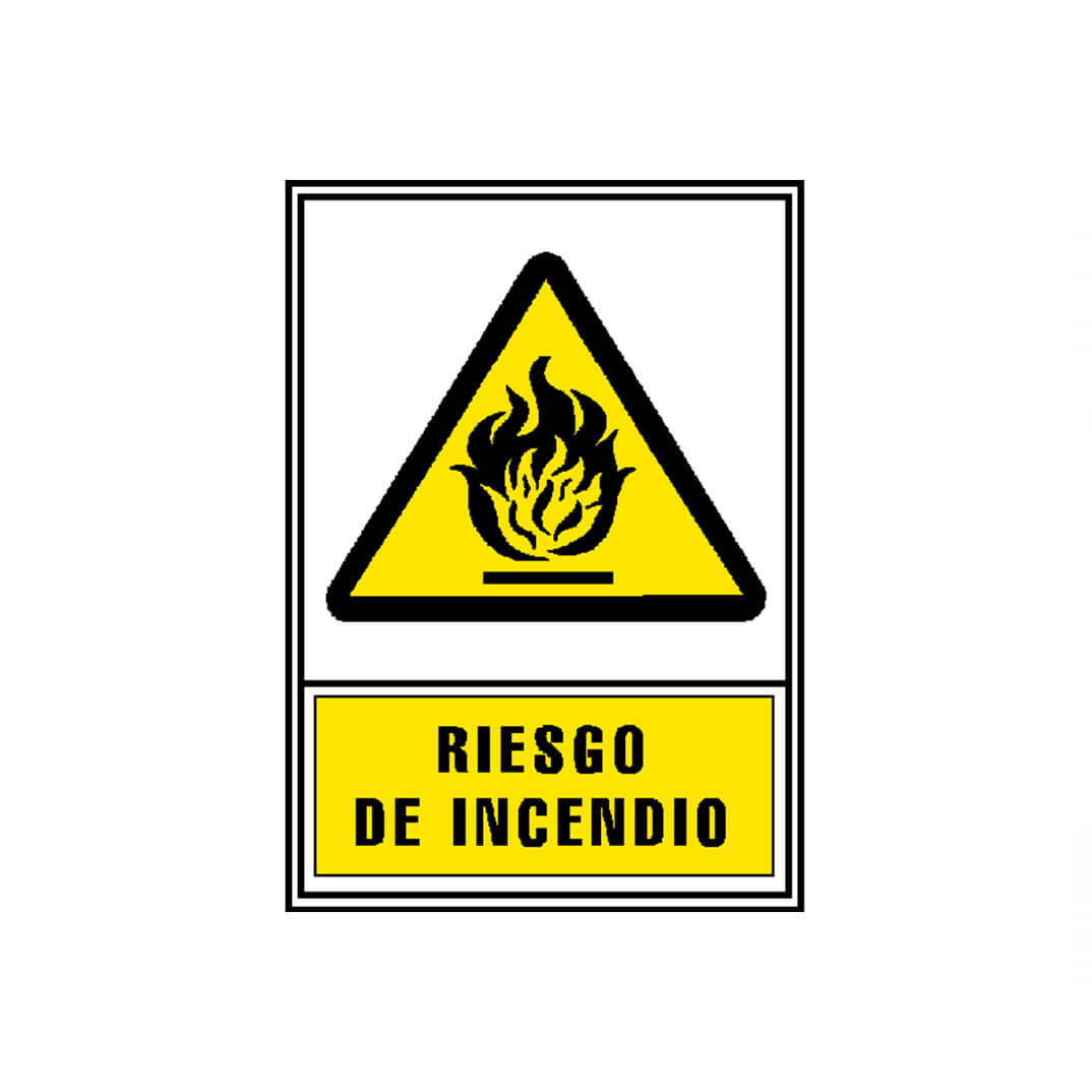 Senyal d'avís "Risc d'incendi" Archivo 2000