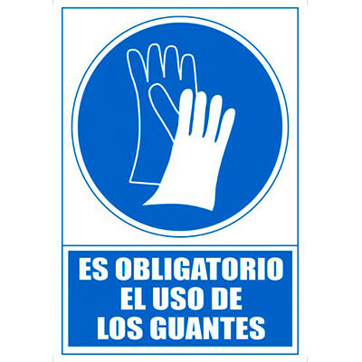 Senyal obligació "Ús de guants" Archivo 2000