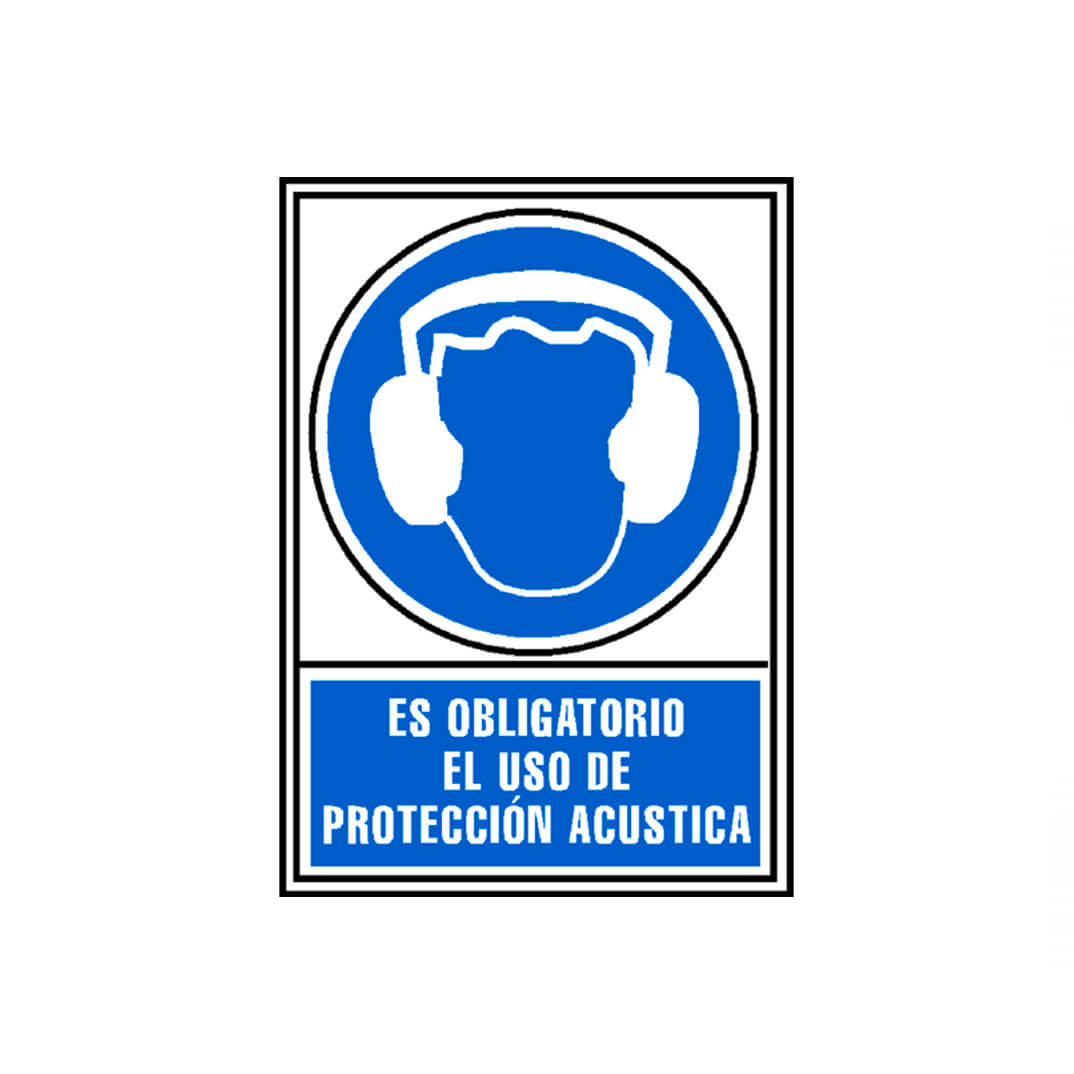 Senyal "Obligatori protec. acústica" Archivo 2000