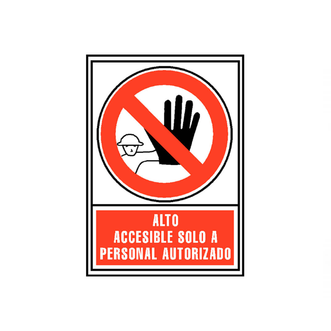 Senyal "Només personal autoritzat" Archivo 2000