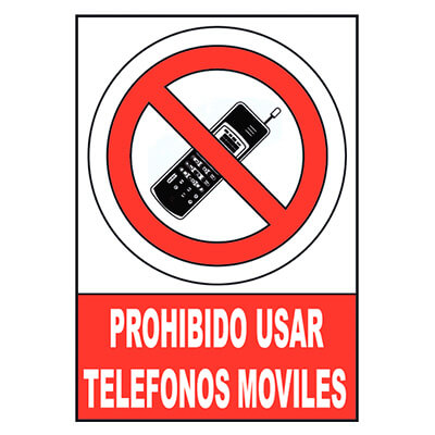 Senyal "Prohibit Telèfons Mòbils" Archivo 2000