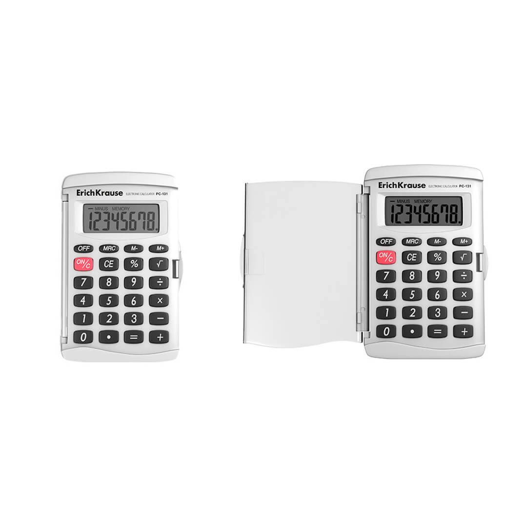 Calculadora butxaca ErichKrause PC131 blanca