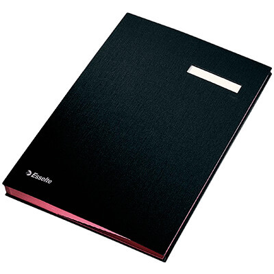 Portafirmas Esselte fuelle 20 separadores PP negro