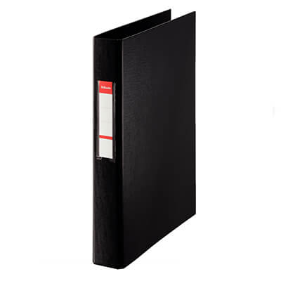 Carpeta plástico Folio 2a 25mm negra