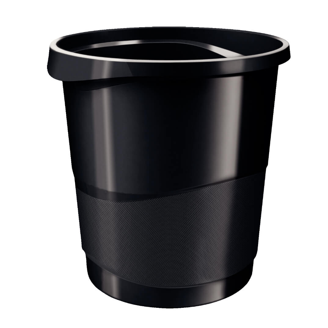 Papelera Europost vivida estándar negra
