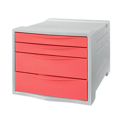 Buc de 4 calaixos Colour'Breeze corall