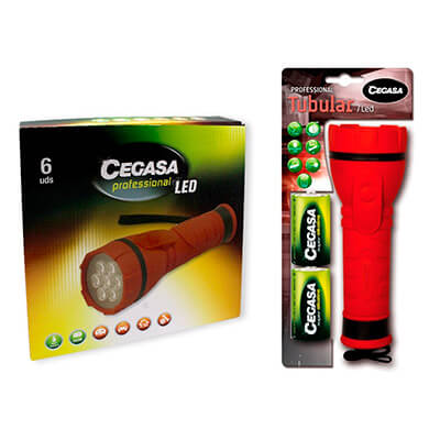 Linterna 7 led Cegasa Pro Tubular