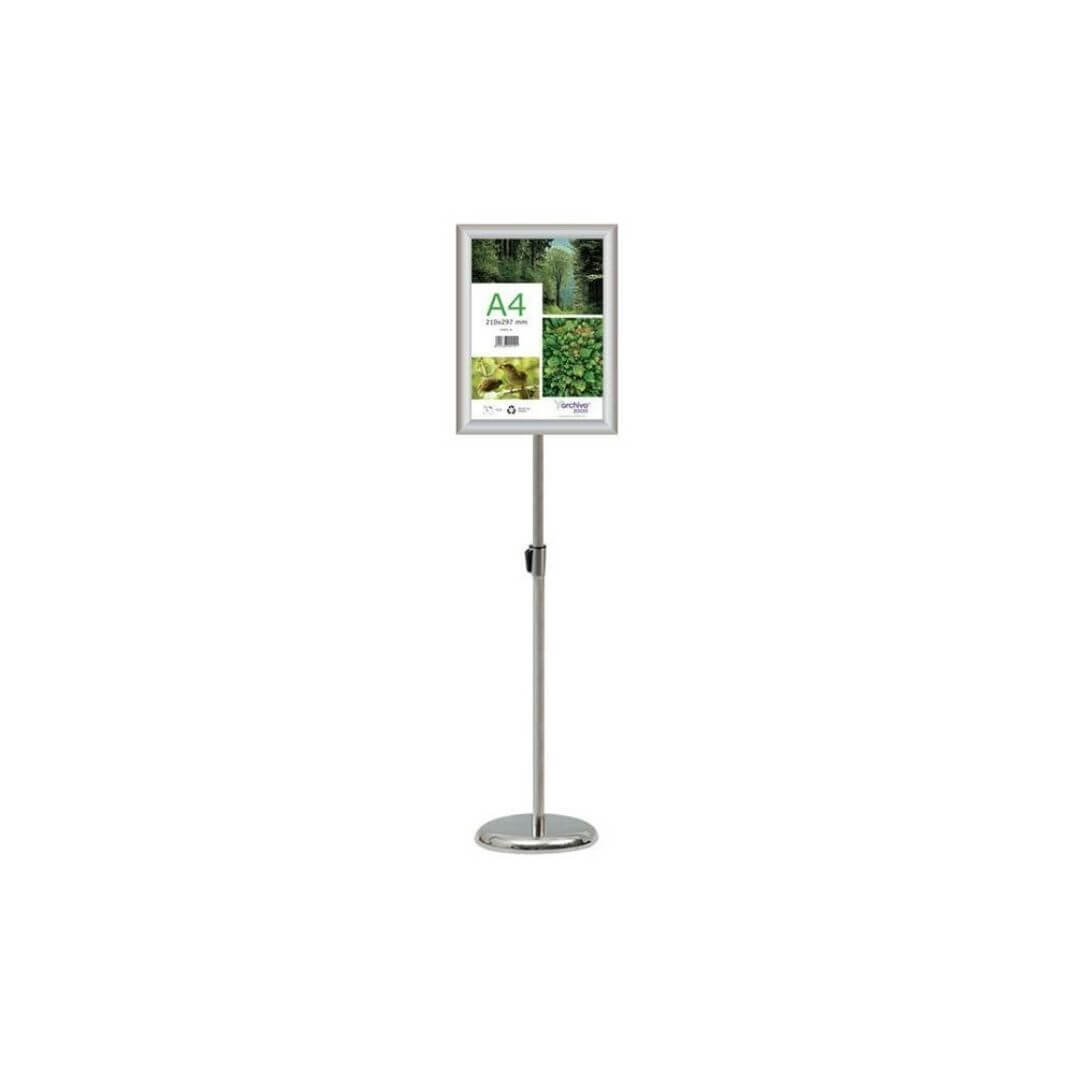Atril de sòl A4 regulable altura 250x250x1225mm