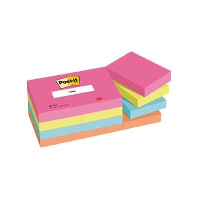 12 blocs POST-IT® Super Sticky Poptimistic 38x51