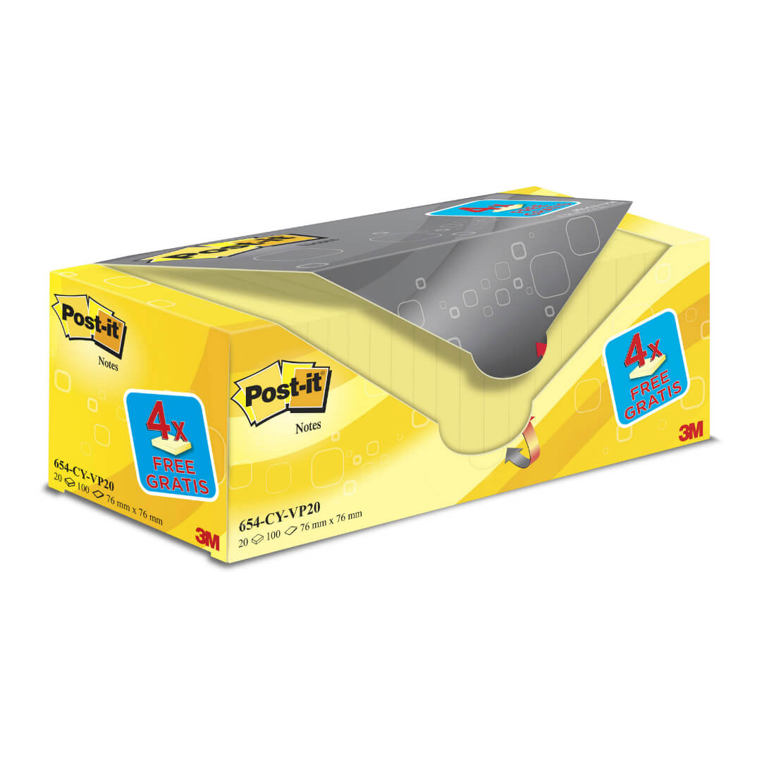 Pack ahorro POST-IT® 16+4 76x76