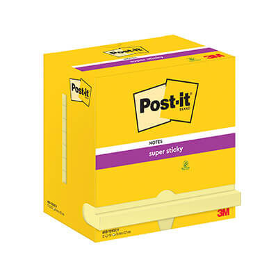 12 blocs POST-IT® Super Sticky 76x127