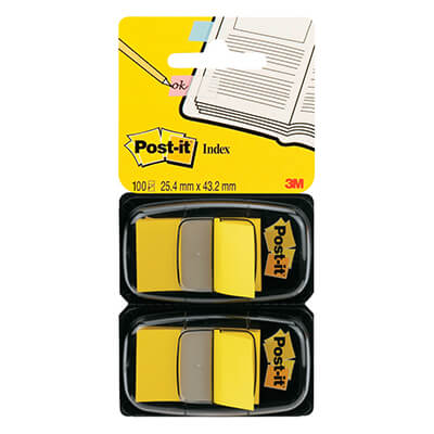 2 blísters POST-IT® Index 25,4x43,1