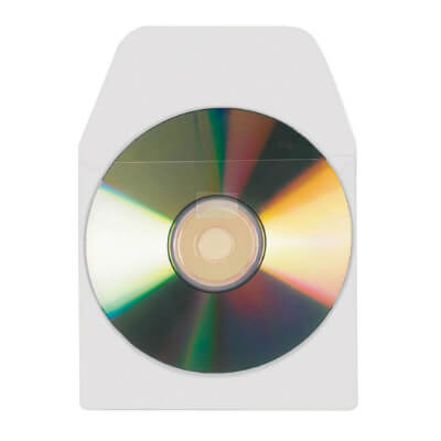 Funda plástico autoadhesiva 3L para CD 100u