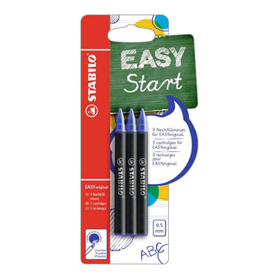 Pack 3 cartutxos Stabilo ® EASYoriginal blau 0.5mm