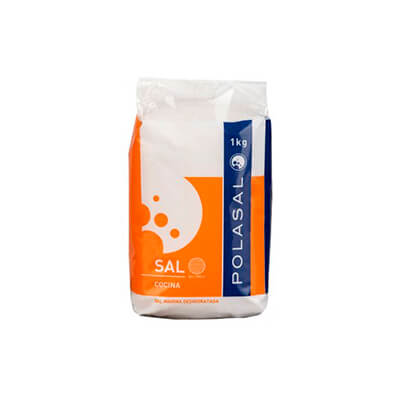 Paquete 1 kg Sal marina fina