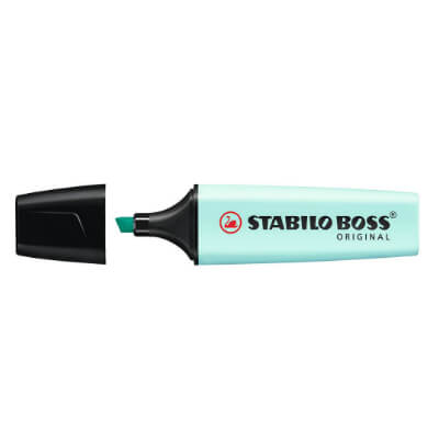 Marcador Stabilo Boss original pastel turquesa