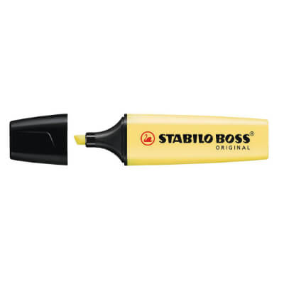 Marcador Stabilo Boss original pastís groc