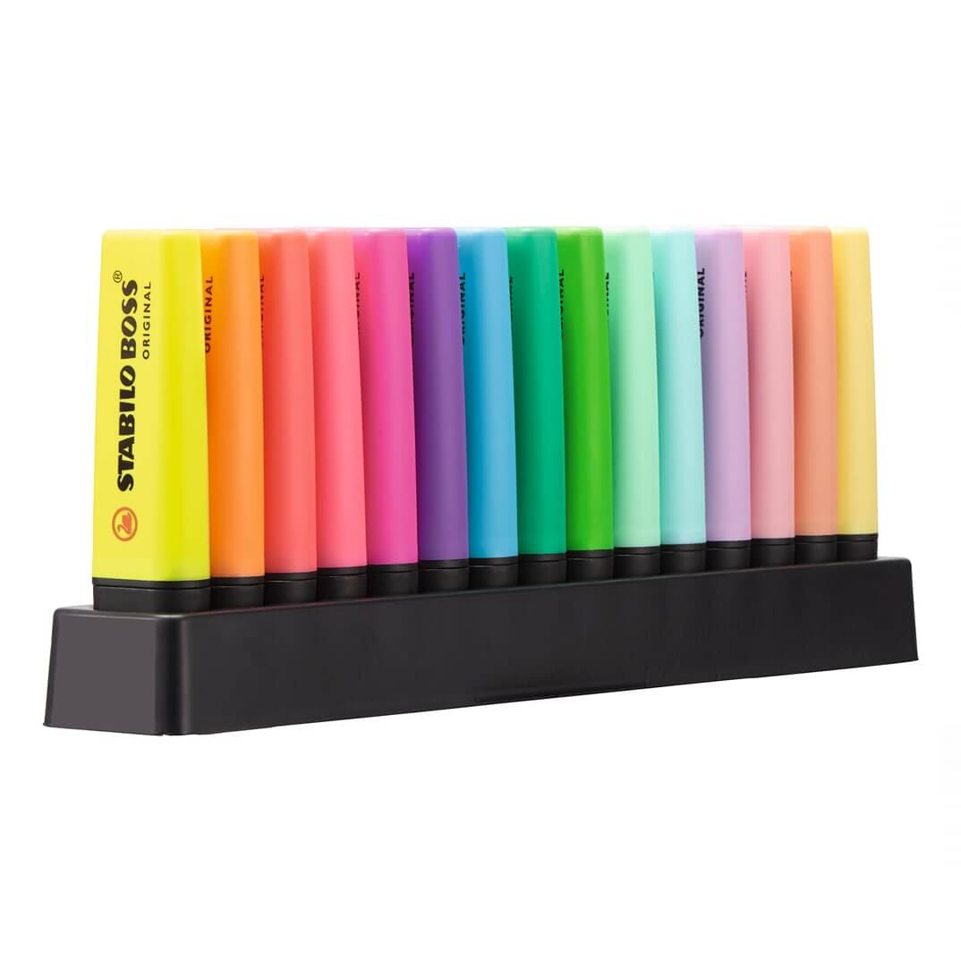 Marcador Stabilo Boss Set d'escritori (15u)