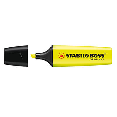 Marcador Stabilo Boss original amarillo