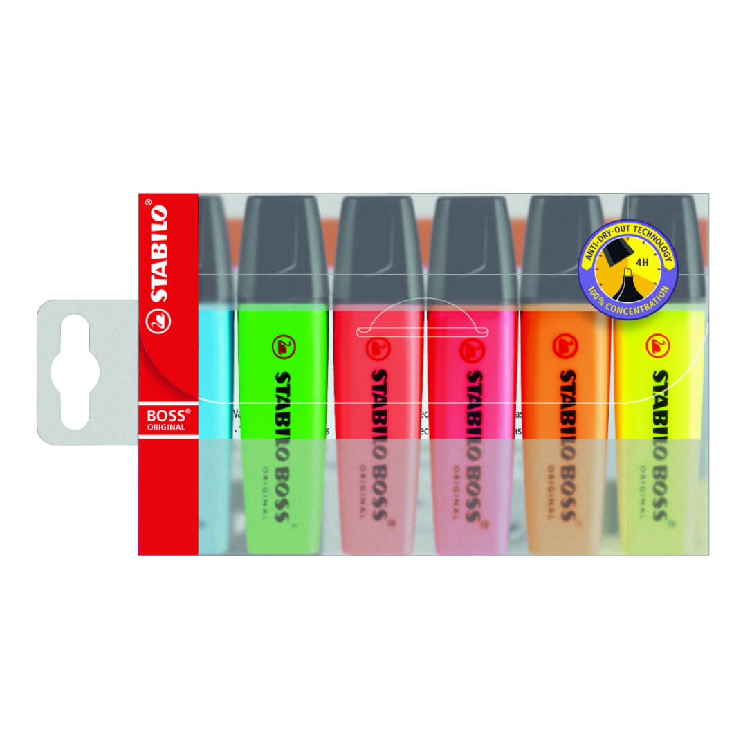 Marcador Stabilo Boss original (6u)
