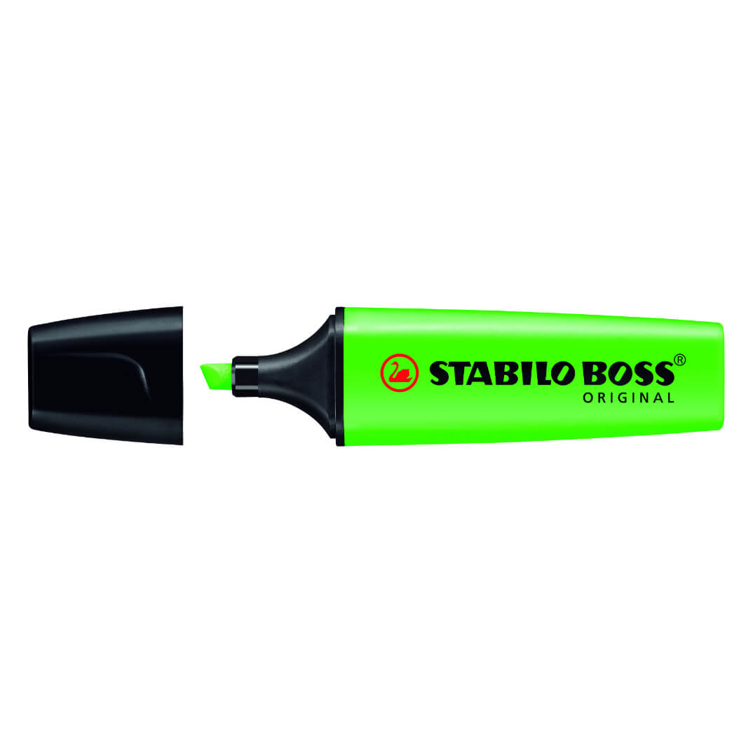 Marcador Stabilo Boss original verde