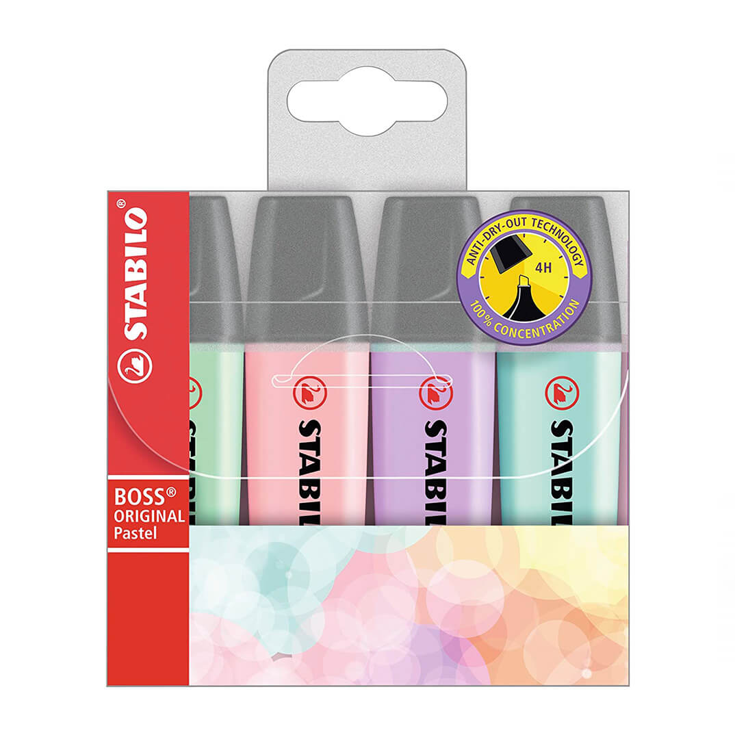 Estoig de 4 unitats Stabilo Boss Original Pastís