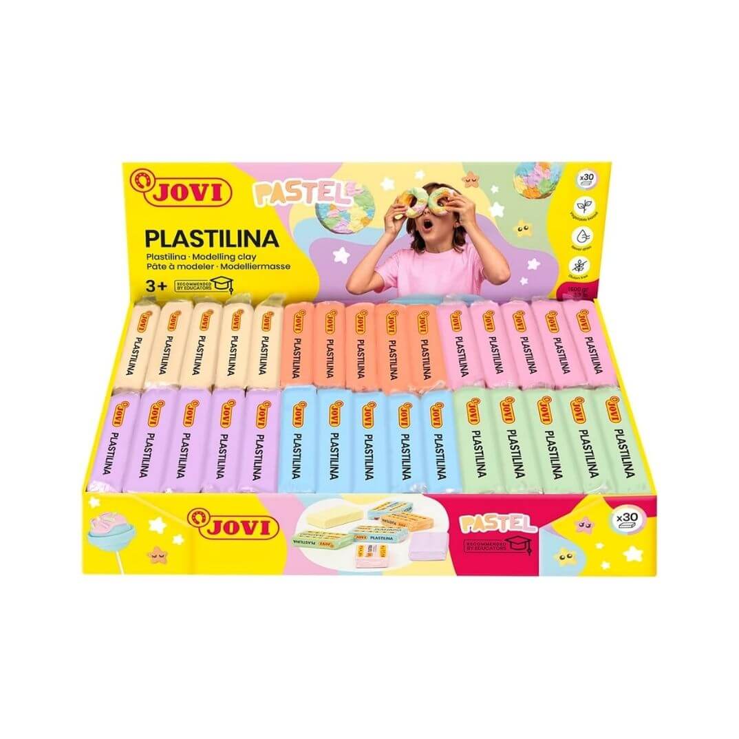 30 pastilles plastilina 50g color pastis Jovi