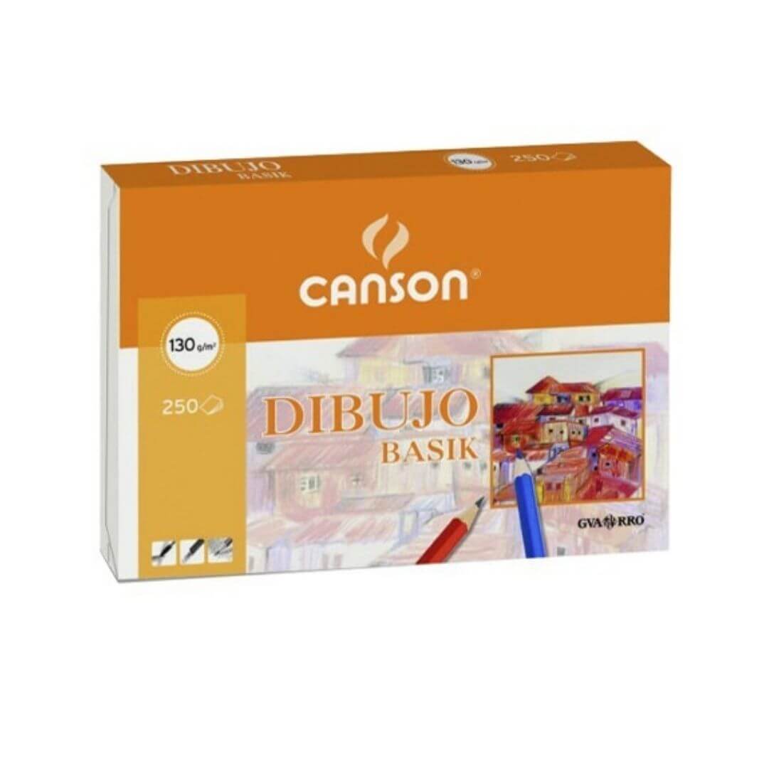 Caixa paper dibuix Canson 250h 130g  A4