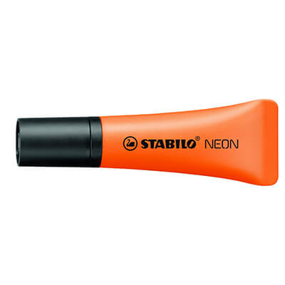 Rotulador fluorescente Stabilo neón naranja