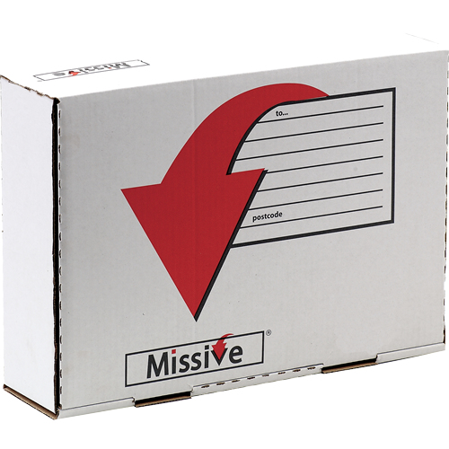 Caja para envíos postales tamaño A4 Missive