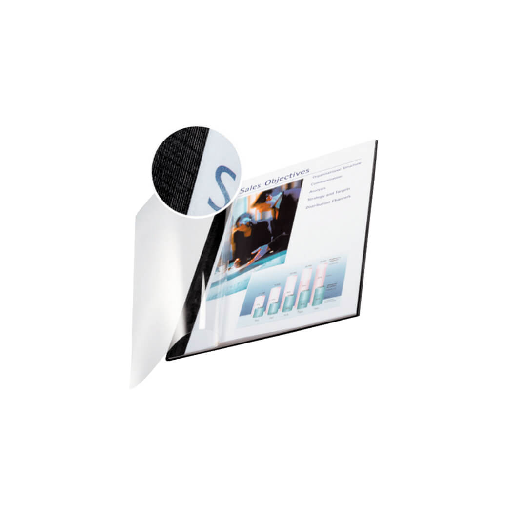 Pack 10 tapes Leitz flexible trans. 10.5mm negre