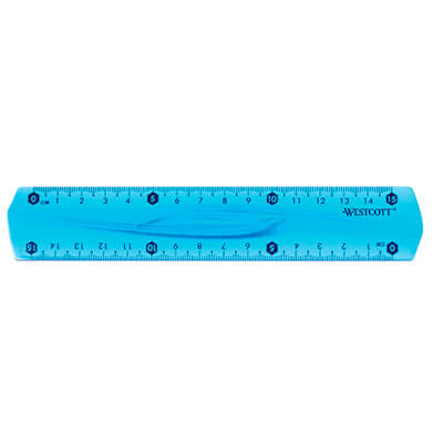 Regle de plàstic flexible 15cm
