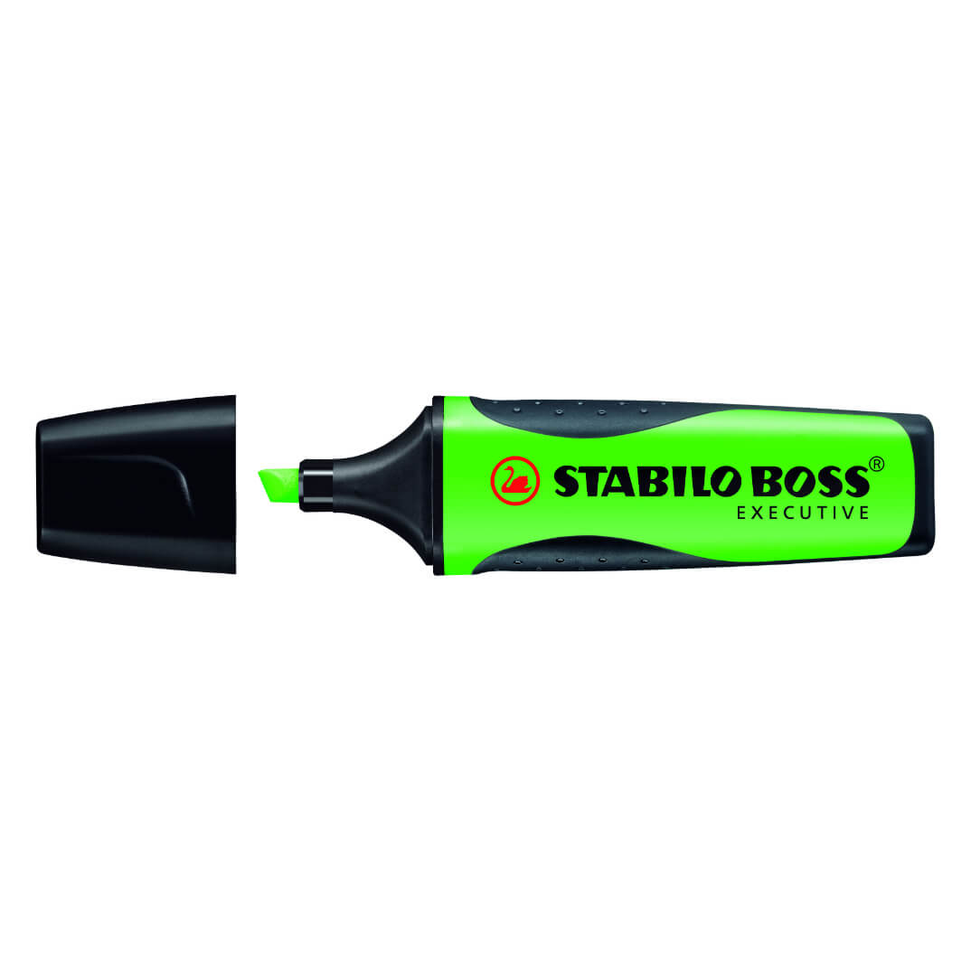 Rotulador flúor Stabilo Boss Executive verde
