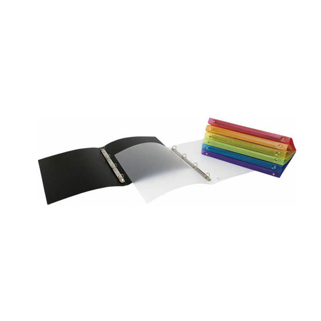 Carpeta plástico A4 4A 16mm negro Colorgraf