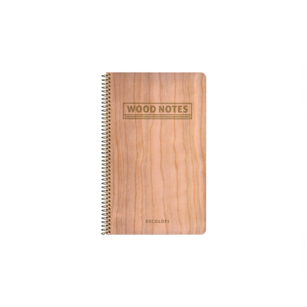 Quadern Wood Notes espiral horitzontal 90x140mm
