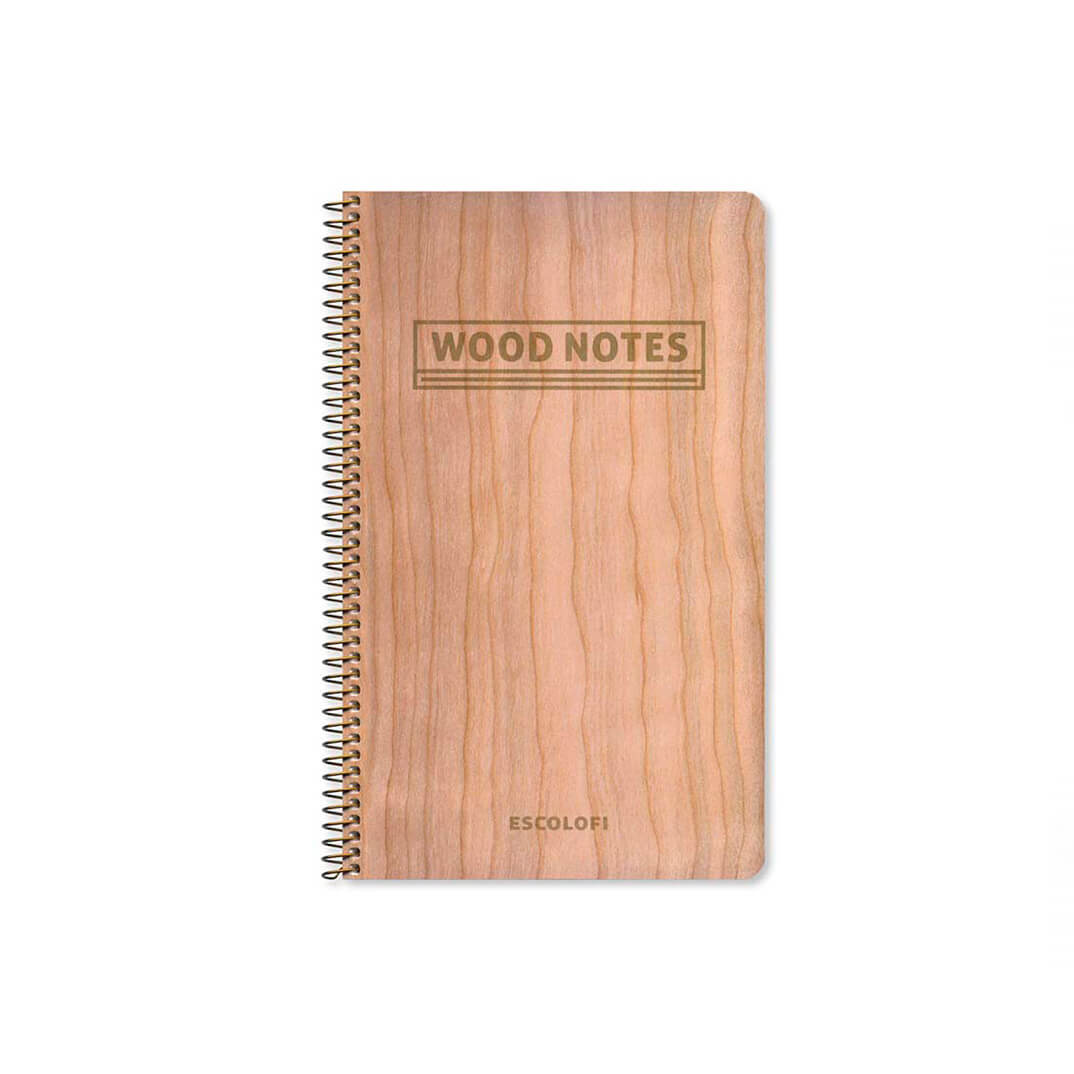 Quadern Wood Notes espiral horitzontal 130x210mm