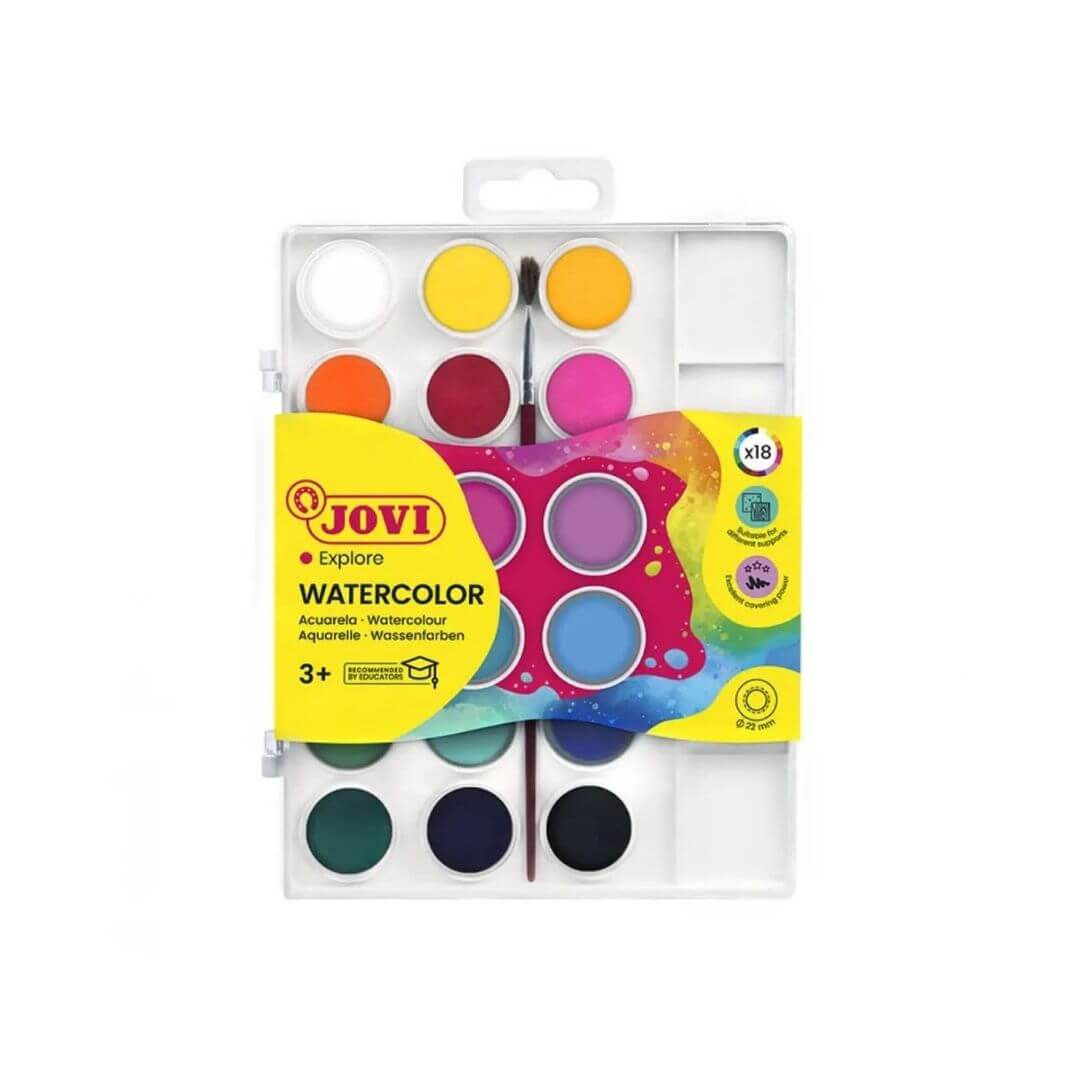 Aquarel.les Jovi 22ml colors variats 18 pastilles