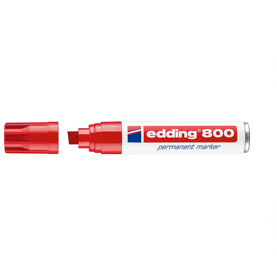 Rotulador edding 800 rojo