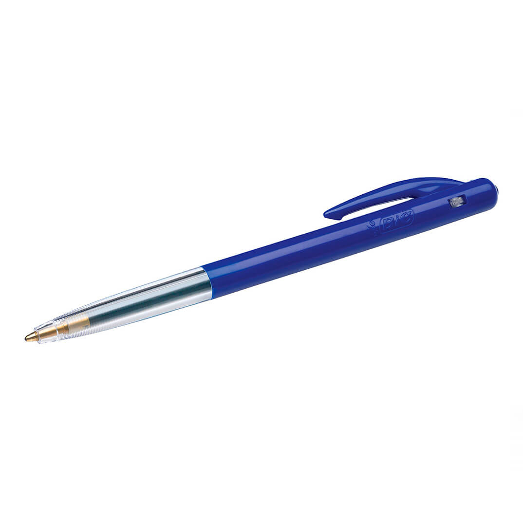 Pack 10 bolígrafs Bic retràctils M10 blaus 0,4mm