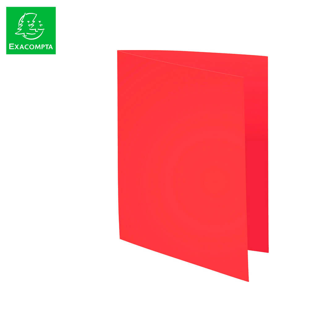 Subcarpeta A4 80g color vermell (pack 100)