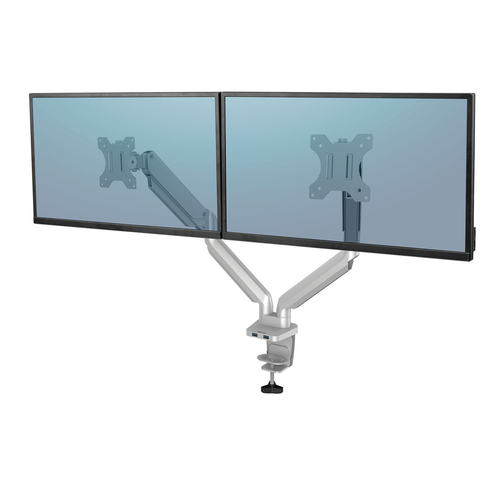 Braç per a monitor doble Platinum Series Plata