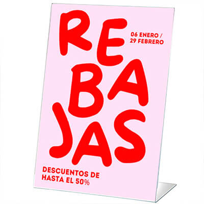 Expositor en L flexible Arxiu 2000 A6V