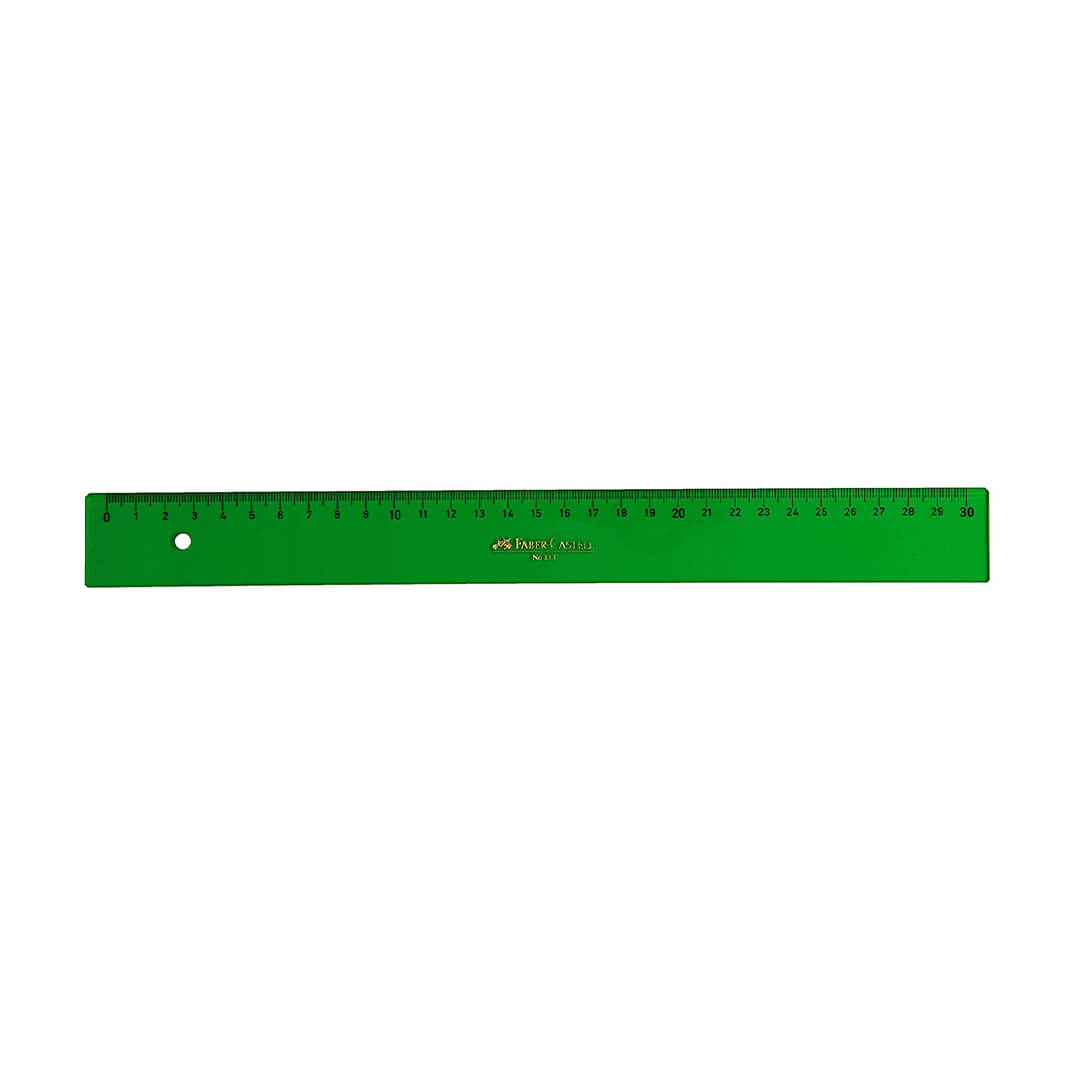 Regla Faber Castell graduada 30 cm color verd