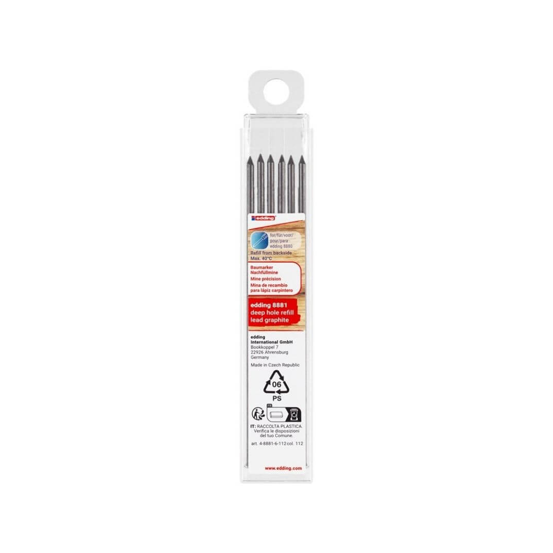 Estoig amb 6 mines grafit 2,8mm