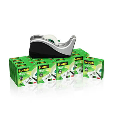 Pack ahorro Scotch® Magic 16 rollos+dispensador