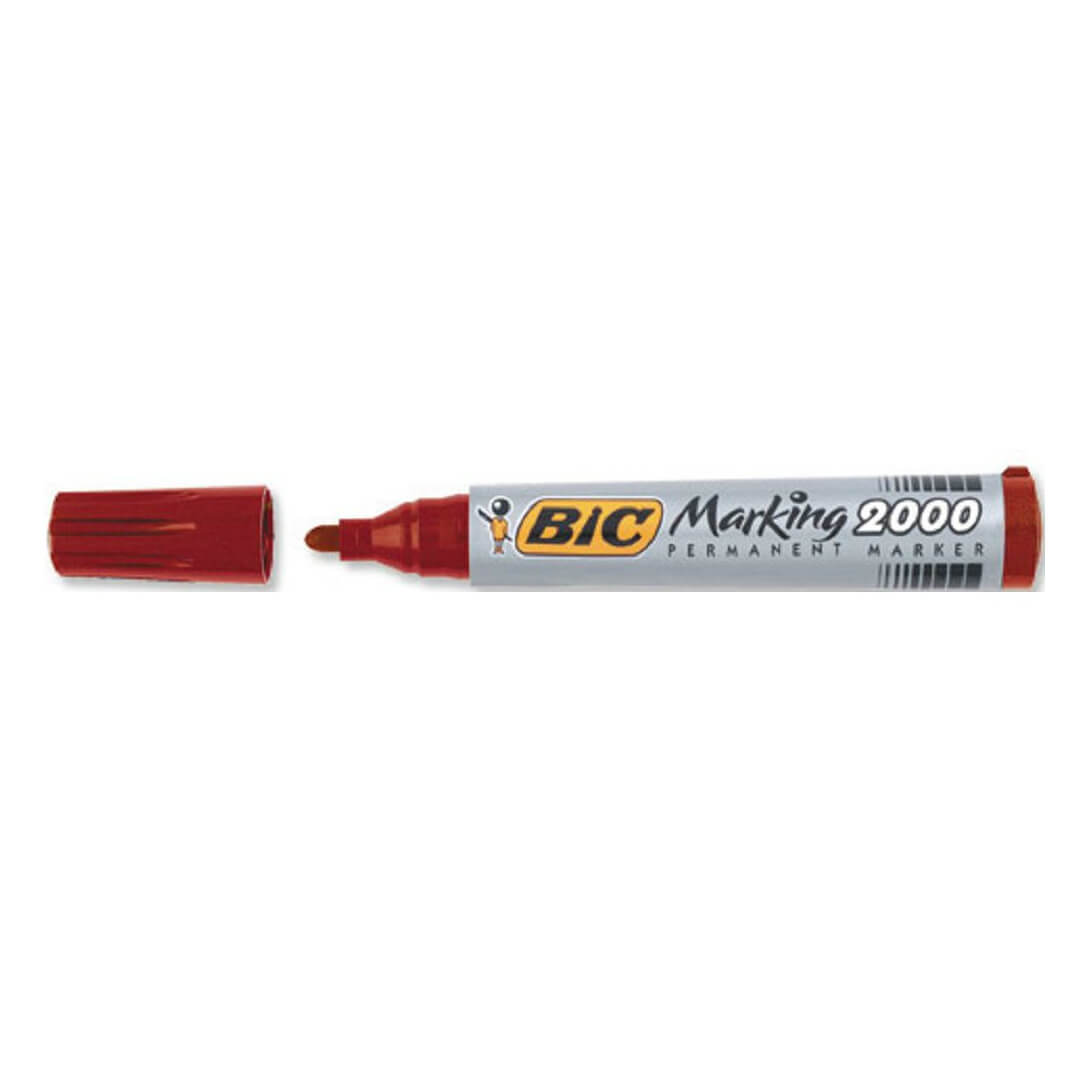Rotulador permanente Bic Marking 2000 rojo