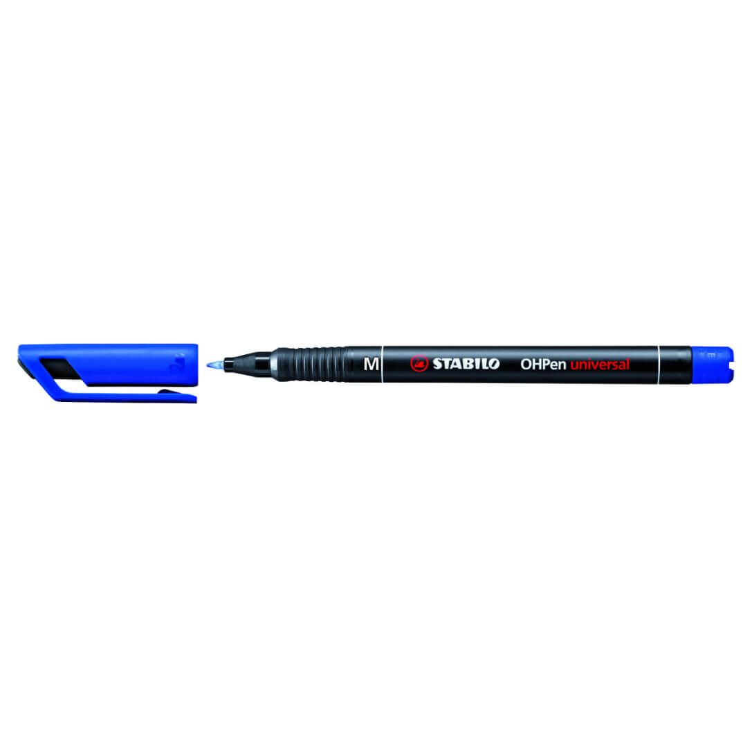 Rotulador Stabilo OHP punta media azul